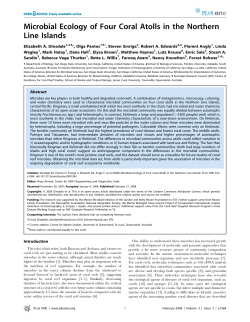 Microbial Ecology of Four Coral Atolls in the Northern Line Islands