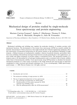 Mechanical design of proteins studied by single