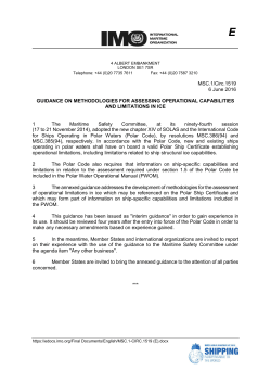 MSC.1/Circ.1519 6 June 2016 GUIDANCE ON METHODOLOGIES FOR