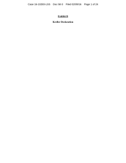 Case 16-10283-LSS Doc 58-3 Filed 02/09/16 Page 1 of 24