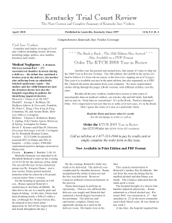 Kentucky Trial Court Review