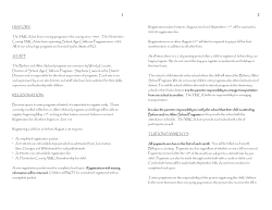 HISTORY The YMCA has been running programs in the county