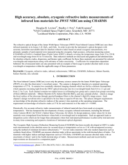 High accuracy, absolute, cryogenic refractive index measurements