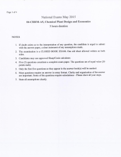 National Exams May 2015