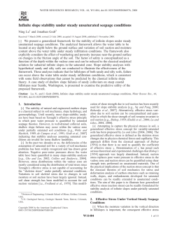 Infinite slope stability under steady unsaturated - PC