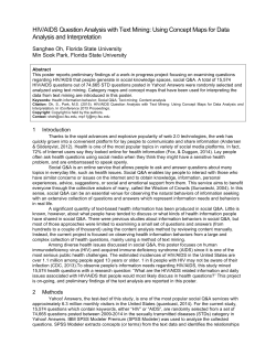 HIV/AIDS Question Analysis with Text Mining: Using Concept Maps