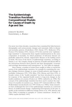 The Epidemiological Transition Revisited