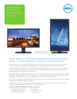 Dell UltraSharp U2713HM 27" (69 cm) Monitor with LED
