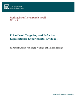 Price-level targeting and inflation expectations: Experimental evidence