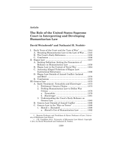 The Role of the United States Supreme Court in Interpreting and