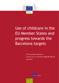 Use of childcare in the EU member states