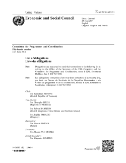 Economic and Social Council