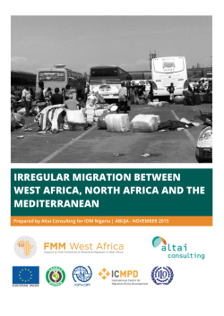 irregular migration between west africa, north africa and