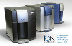 an appliance that replaces all the bottled water you could ever drink