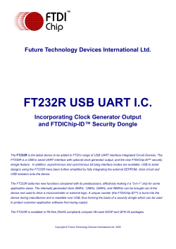 FT232R USB UART IC - SparkFun Electronics