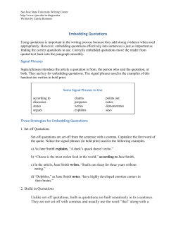 Effective Embedding Notes #2