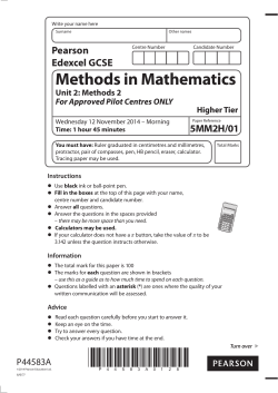 Methods in Mathematics - Edexcel