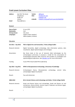 my CV - franklynam.com