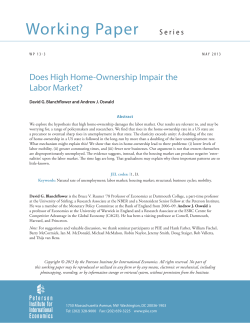 Does High Home-Ownership Impair the Labor Market?