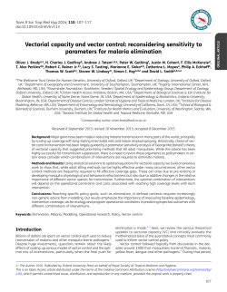Vectorial capacity and vector control