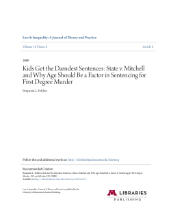 Kids Get the Darndest Sentences: State v. Mitchell and Why Age