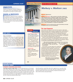 Marbury v. Madison (1803) - jb