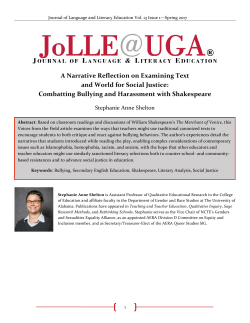 A Narrative Reflection on Examining Text and World