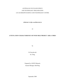 Appendices N: Cores Attenuation Characteristics Report