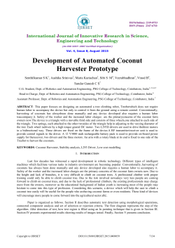 Development of Automated Coconut Harvester Prototype