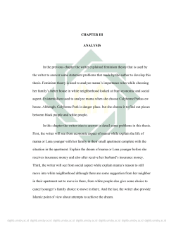 CHAPTER III ANALYSIS In the previous chapter the writer explained