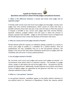 A guide for Florida voters: Questions and answers