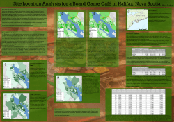 Site Location Analysis for a Board Game Caf&eacute; in Halifax, Nova Scotia
