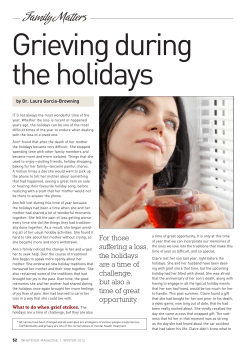 Grieving during the holidays