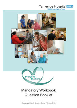Mandatory Workbook Question Booklet
