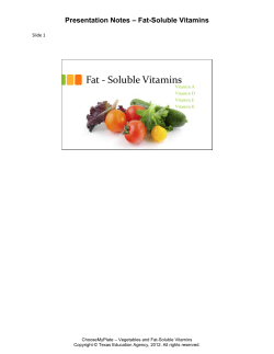 Presentation Notes - Fat