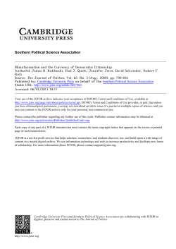 Misinformation and the Currency of Democratic Citizenship