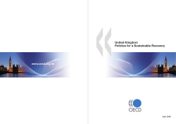 United Kingdom Policies for a Sustainable Recovery