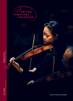2012–2013 season - Boston Symphony Orchestra