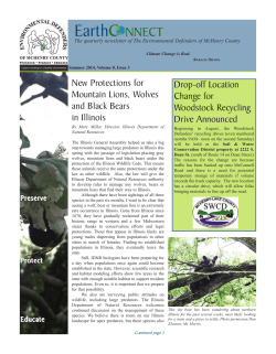 2014 Jul-Sep EarthConnect - Environmental Defenders of McHenry