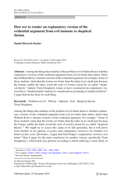 How not to render an explanatory version of the evidential argument