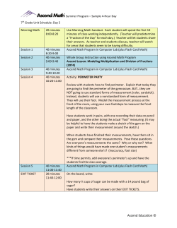 Ascend Math_Summer Program Flyer