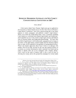 DOMESTIC DISORDERS - IdeaExchange@UAkron