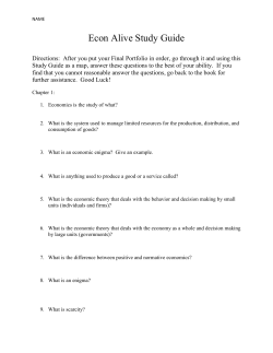 Econ Alive Study Guide