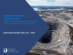 Ekati Diamond Mine Site Tour