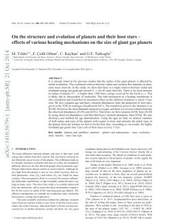 On the structure and evolution of planets and their host stars