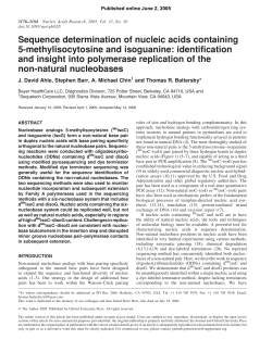 Sequence determination of nucleic acids containing 5