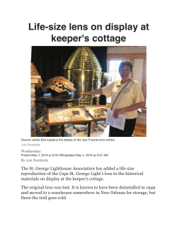 Apalachicola Times May 4, 2016 - St. George Lighthouse Association