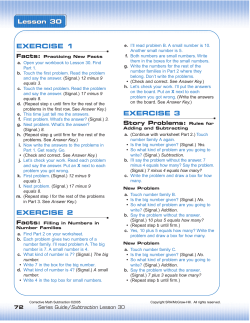 Subtraction Sample Lesson - McGraw