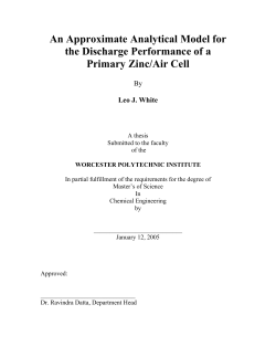 An Approximate Analytical Model for