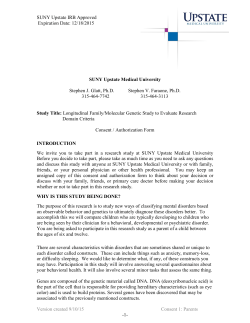 parent permission consent form - SUNY Upstate Medical University